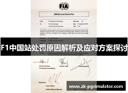 F1中国站处罚原因解析及应对方案探讨