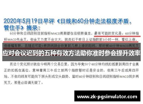 应对会议迟到的五种有效方法助你准时参会提升效率