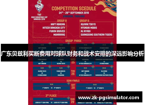 广东贝兹利买断费用对球队财务和战术安排的深远影响分析 广东贝兹利买断费用对球队财务和战术安排的深远影响分析