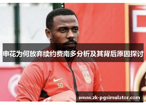 申花为何放弃续约费南多分析及其背后原因探讨